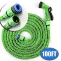 Multi Functional Hose Pipe Magic Flexible Water Hose Plastic Hoses Pipe With Spray_Gun To Watering Car Wash Spray 100 Feet. 