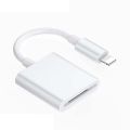 Lightning to SD Card Camera Reader for iPhone Andriod,SD Memory Card Reader Adapter Compatible with iPhone Plug and Play. 