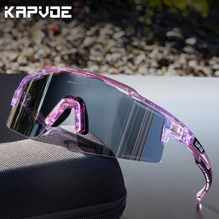 Photochromic%20Sunglasses%20UV400%20Bike%20Bicycle%20Glasses%20Men's%20Blue%20Sports%20Woman%20Cycling%20Eyewear%20Outdoor%20MTB%20Glasses%20Bike%20Goggles%20-%20Image%205