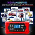 CAR BATTERY CHARGER 12V 6A CAR AND MOTORCYCLE BATTERY CHARGER UNIT SMART REPAIR CHARGER DIGITAL DISPLAY INTELLIGENT FULL AUTO. 
