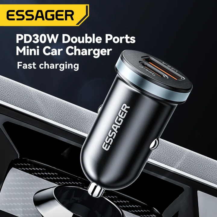 Essager%2030W%205A%20QC%204.0%20PD%203.0%20USB%20Car%20Charger%20Quick%20Charge4.0%20USB%20Type%20C%20Car%20Fast%20Charging%20For%20iPhone%2012%2013%20Huawei%20Samsung%20Xiaomi%20-%20Image%202