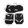 Universal Aluminum Automatic Transmission Car Pedal Cover Brake Fuel Gas Foot Pad Set Kit Pedals Red Blue Silver Non-Slip Tools. 