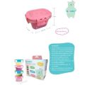 S5-N170 food storage box set 180ml 5oz. 4 leaves + nanny spoon, this box, lid, free of charge.. 