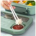 Compartment 1300ML Portable Lunch Box Kids Students Office Bento Box With Fork and Spoon Microwave Food Storage Container. 