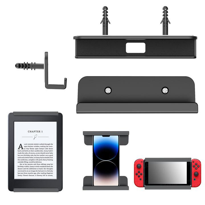 Tablet%20Wall%20Mount%20Holder%20Universal%20Tablet%20Stand%20Fixed%20by%20Adhesive%20Or%20Screw%20For%20iPad%20iPhone%2016%2015%2014%20Kindle%20%20%20%20-%20Image%204