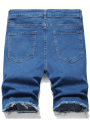 Summer Slim Stretch Men Short Jeans Fashionable Retro Patchwork Denim Shorts Streetwear Cotton Cargo Shorts Male. 