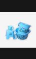 Pure plastic 5 pec bathroom set. 