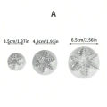 3PCS/set Cookie Plunger Cutters Snowflake Gear Patterns for Christmas Biscuits Fondant Sugarcraft Decor Cake Baking Molds. 