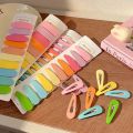 10pcs Frosted Simplicity Hairpins for Girls Rectangle Oval Drop Square Hair Clips for Kids Snap Hair Clips Hairpins Click Clack. 