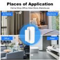 Work with Tuya Zigbee 3.0 Door Window Sensor Smart Home Security Alarm Open Closed Detector Detector Alexa Home Assistant Z2MQTT. 