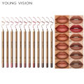 2pcs/4pcs Gradient Lip Makeup Set - Lip Liner & Lip Oil Ombre Effect Smooth Define Blend Moisturizing Long-Lasting Ouplook.