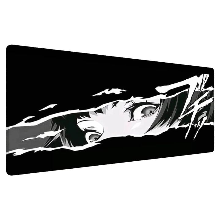 1pc Large Anime Black White Eyes Design Mouse Pad-Multi-size Non-Slip ...