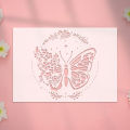 YOMDID 1pc Butterfly Flower DIY Graffiti Template Reusable Butterfly Pattern Painting Hollow Decoration Stencil Craft Supplies.