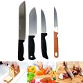 Stainless Steel Slicing Knife Set Kitchen Tools 4 pcs. 