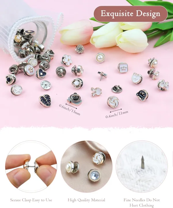 20pcs/Lot%20Button%20Brooch%20Prevent%20Accidental%20Exposure%20Buttons%20Brooch%20Badge%20Cufflinks%20Button%20Detachable%20Buttons%20Sewing%20Accessories%20-%20Image%204