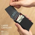 Rfid Smart Bank Credit Card Holder Wallet Metal Thin Slim Men Wallets Pop Up Minimalist Wallet Black Metal Bank Cardholder Case. 