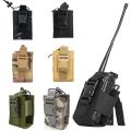Hunting Walkie Talkie Holder Molle Radio Pouch Airsoft Interphone Storage Bag Small Outdoor Hiking Magazine Holder Mag Pouches. 