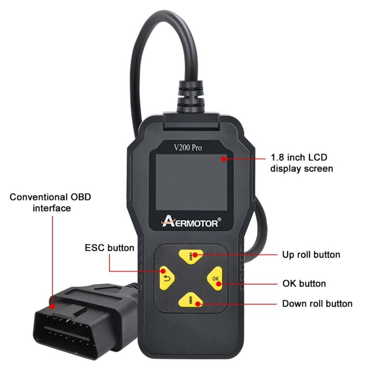 Aermotor%20%20V200%20Pro%20Fault%20Code%20Clear%20Car%20OBD%202%20Scanner%20Universal%20OBD2%20Code%20Reader%20Engine%20Battery%20O2%20Sensor%20EVAP%20Tester%20Diagnostic%20-%20Image%205