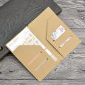 Kraft Paper File Folder for Refillable Travel Journals, Standard Portable Passport Size Kraft Refill Insert Cards Organizer. 