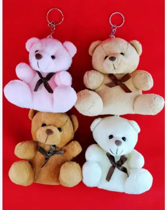 2%20pieces%20Cute%20Teddy%20Bear%20Design%20Key%20Ring%20For%20Gift%20-%20Image%202