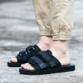 High Quality Outdoor Men Slippers Hook&Loop Canvas Casual Couple Shoes Slip-on Beach Slippers Sandals Women Shoes Flip Flops.