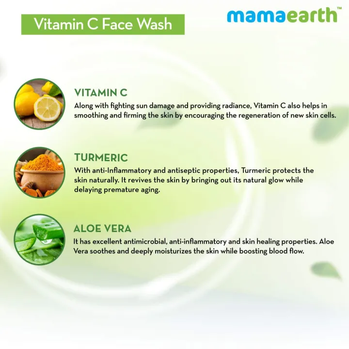Mamaearth%20Vitamin%20C%20Face%20Wash%20With%20Turmeric%20100ml%20Brightening%20Face%20Cleanser%20For%20Glowing%20Skin%20-%20Image%204