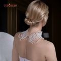 Tenoor Luxury New Pearl Necklace Woman Trend Collarbone Chain Luxuoso Bridal Special Necklace. 