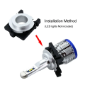 10Pcs H7 LED Headlight Bulb Adapter Car Light Holder Socket Base Headlamp deck For Ford Focus Low Beam Head Lamp Retrofitting.