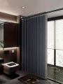 Foldable Magnetic Shower Curtain Waterproof Privacy Bathroom Curtain for Home Apartment Hotel Stylish Decor.
