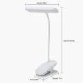 Table Lamp USB Plug Rechargeable Desk Lamp Bed Reading Book Night Light LED 3 Modes Dimming Eye Protection Light Bedside Lamp. 