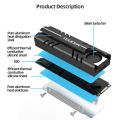 【Versatile】 M.2 SSD NVMe Heat Sink 2280 Solid State Disk Air Circulation Cooler Heatsink with Active Cooling Fan and Thermal Pad.
