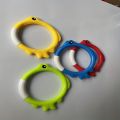 4/8PCs Diving Rings Set - Underwater Swim Training Gear with Fish-Shaped Retrieval Rings, Floatable PVC Pool Toys Adults/Kids. 
