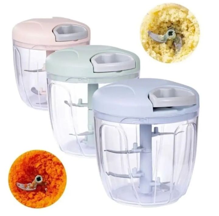 900ML Chopper With 5 Sharp Blades | Food Processor | Chopper  / Speedy Chopper / Hand Chopper / Manual Chopper / Hand Cutter / Large Size