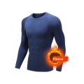 Men Undershirts Men's Winter Thermal Underwear Thin Fleece Elastic Compression Fitness For Winter Sports First Layer Wear. 