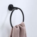 Bathroom Towel Ring Hook Hardware Accessories Storage Holder 304 Stainless Steel Hand Towel Holder Modern Round Towel Hanger.