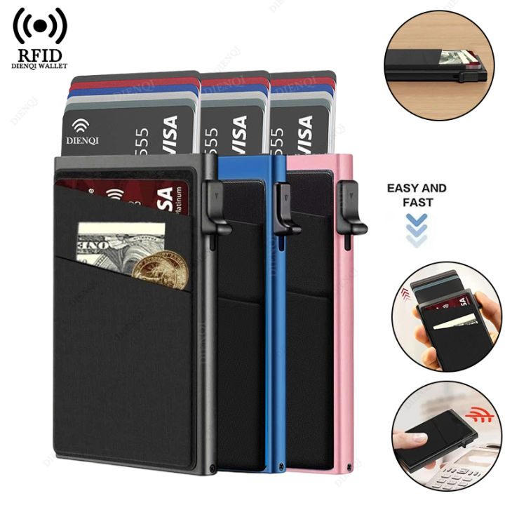 Anti-theft Cards Protectors Card Holder Minimalist Smart Wallet RFID ...