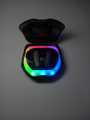 RECRSI ANC+ENC True Wireless Stereo Earbuds - Dynamic RGB LED Light Gaming Wireless Headphones - Touch Control Earphones with Siri Support - Black. 