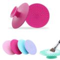 Makeup Brush Cleaning Mat Silicone Makeup Brush Scrubber Brush Cleaner Pad. 