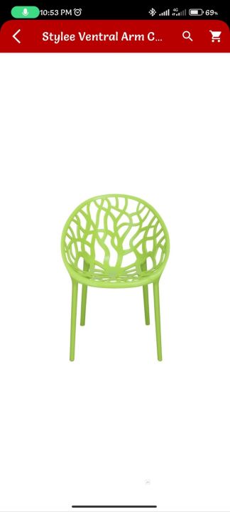 Stylee Ventral Arm Chair - Lime Green | Daraz.com.bd