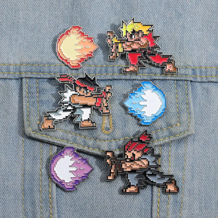 Street%20Fighter%20Game%20Series%20Brooch%20Cool%20Longken%20Haunted%20Ghost%20Wave%20Fist%20Enamel%20Needle%20Anime%20Character%20Metal%20Emblem%20Jewelry%20%20-%20Image%203
