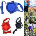 Multifunction Pet Dog Leash with Builtin Water Bottle Bowl Waste Bag Dispenser for Outdoor Walking Traction Rope Pet Accessories.