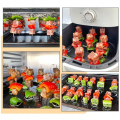 10/20/30pcs Kabob Skewers Stainless Steel Sticks For Grilling Reusable Kebab Tool Barbecue Stainless Steel BBQ Stick Chicken. 