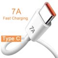 USB Type C Cable For Huawei P30 P40 Pro 7A 100W Super-Fast Charging Mobile Phone Data Cord For Xiaomi 12 11 Pro Oneplus Realme. 