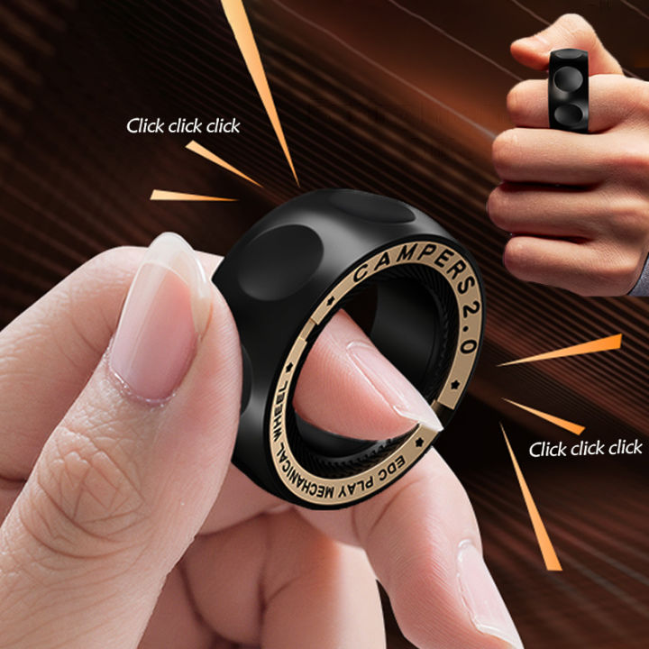 Magnetic Ring for Stress Relief Anti-Anxiety Fidget Toy Spinner Ring for Adults Cool Gadgets for Men Women, Birthday  Idea