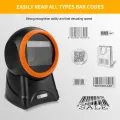 NETUM NT-2055 Desktop 2D Barcode Scanner, Omnidirectional Hands-Free Wired USB Big Barcode Reader 1D QR Screen Barcodes Scanning. 