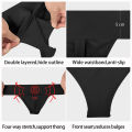 Men's Professional Full-seat Ballet Dance Belt for Adult Dance Cosplay Brief with Elastic Waistband and Double Layer Front.