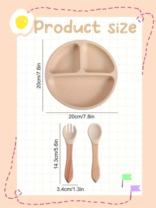 2/3/4%20PCS%20Baby%20Silicone%20Plate%20Bowl%20Spoon%20Fork%20Set%20Solid%20Cute%20Color%20Grid%20Children%20Dishes%20Toddle%20Training%20Tableware%20Kids%20Feeding%20Stuff%20-%20Image%207