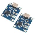 2 Pcs 5V mini TP4056 Lithium Battery Charging Board. Micro USB Charging module for 18650 Cell and 3.7v Cell. 