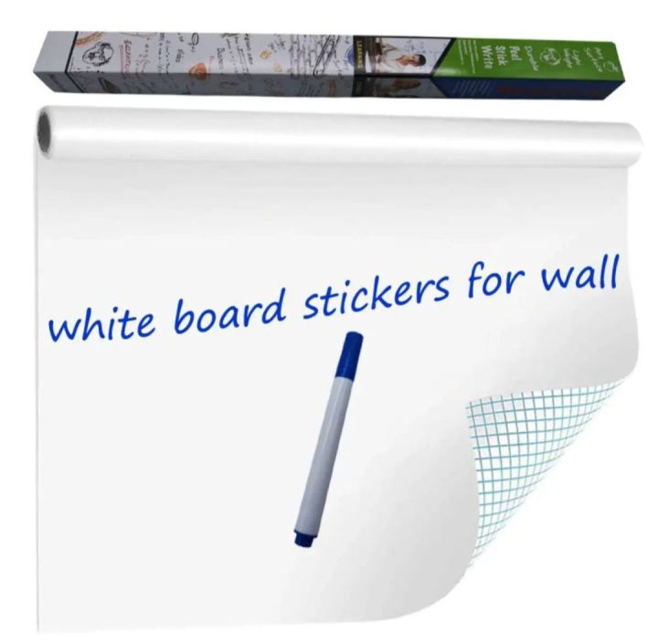 Dry%20Erase%20Whiteboard%20Sticker%20Wall%20Decal,%20Self-Adhesive%20Vinyl%20Peel%20And%20Stick%20Paper%20For%20School,%20Office,%20Home,%20Kids%20Drawing%20-%20Image%202