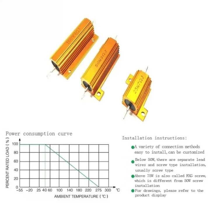 2PCS%20Wirewound%20Load%20Resistor%2010W/25W/50W/100W%20Aluminum%20Case%204%CE%A9/6%CE%A9/8%CE%A9/0.1-10K%CE%A9%20for%20LED%20Turn%20Signal%20Power%20Resistance%20-%20Image%205